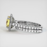 2.54 Ct. Yellow Sapphire Ring, 18K White Gold 4