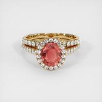 2.06 Ct. Sapphire Ring, 14K Yellow Gold 1
