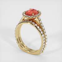 2.06 Ct. Sapphire Ring, 14K Yellow Gold 2