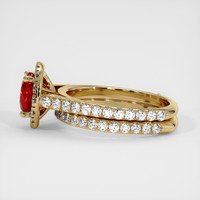 1.34 Ct. Ruby Ring, 14K Yellow Gold 4