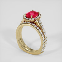 2.26 Ct. Ruby Ring, 14K Yellow Gold 2