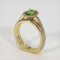 1.00 Ct. Gemstone Ring, 18K Yellow Gold 2