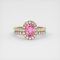 1.74 Ct. Sapphire Ring, 18K Yellow Gold 1