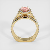 1.09 Ct. Padparadscha Sapphire Ring, 18K Yellow Gold 3