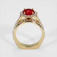 1.34 Ct. Ruby Ring, 18K Yellow Gold 3