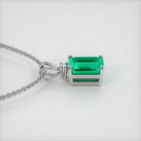 0.94 Ct. Emerald Pendant, Platinum 950 3