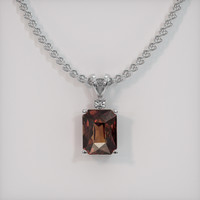 2.45 Ct. Gemstone Pendant, Platinum 950 1