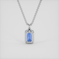 7.49 Ct. Blue Sapphire Pendant, Platinum 950 4