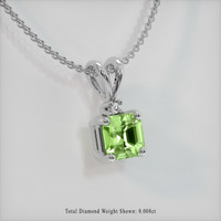 0.36 Ct. Sapphire Pendant, Platinum 950 2