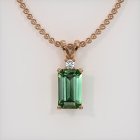 2.07 Ct. Gemstone Pendant, 14K Rose Gold 1