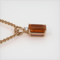 4.55 Ct. Gemstone Pendant, 14K Rose Gold 3