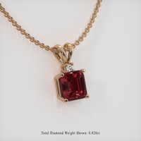 1.71 Ct. Gemstone Pendant, 14K Rose Gold 2