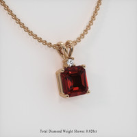 1.52 Ct. Gemstone Pendant, 14K Rose Gold 2