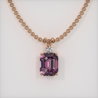 2.80 Ct. Gemstone Pendant, 14K Rose Gold 1
