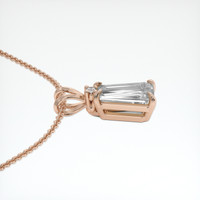1.02 Ct. Yellow Sapphire Pendant, 14K Rose Gold 3