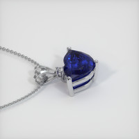 2.51 Ct. Blue Sapphire Pendant, 14K White Gold 3