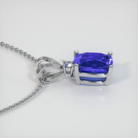 1.66 Ct. Blue Sapphire Pendant, 14K White Gold 3