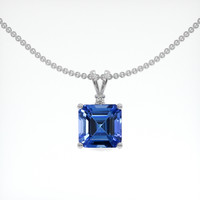 1.85 Ct. Gemstone Pendant, 14K White Gold 1