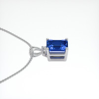 1.85 Ct. Gemstone Pendant, 14K White Gold 3