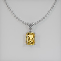 1.68 Ct. Gemstone Pendant, 14K White Gold 1