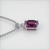 2.80 Ct. Gemstone Pendant, 14K White Gold 3