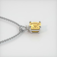 1.87 Ct. Yellow Sapphire Pendant, 14K White Gold 3