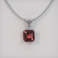 1.71 Ct. Gemstone Pendant, 18K White Gold 1