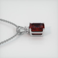 1.52 Ct. Gemstone Pendant, 18K White Gold 3