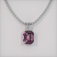 2.80 Ct. Gemstone Pendant, 18K White Gold 1