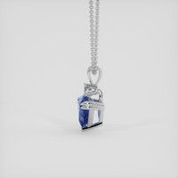 1.71 Ct. Blue Sapphire Pendant, 18K White Gold 3