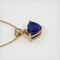 2.51 Ct. Blue Sapphire Pendant, 14K Yellow Gold 3