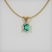Emerald Pendant 0.30 Ct., 18K Yellow Gold Preview