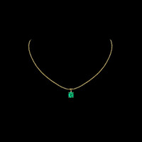 2.66 Ct. Emerald Pendant, 18K Yellow Gold 4