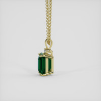 3.74 Ct. Emerald Pendant, 18K Yellow Gold 3