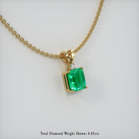 Emerald Pendant 1.90 Ct., 18K Yellow Gold Preview