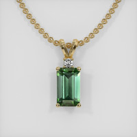 2.07 Ct. Gemstone Pendant, 18K Yellow Gold 1