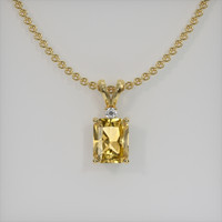 1.68 Ct. Gemstone Pendant, 18K Yellow Gold 1