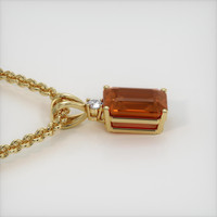 4.55 Ct. Gemstone Pendant, 18K Yellow Gold 3