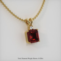 1.52 Ct. Gemstone Pendant, 18K Yellow Gold 2