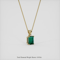 1.47 Ct. Green Tourmaline Pendant, 18K Yellow Gold 2