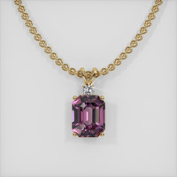 2.80 Ct. Gemstone Pendant, 18K Yellow Gold 1