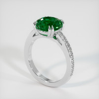 3.42 Ct. Emerald Ring, Platinum 950 2