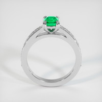 0.57 Ct. Emerald Ring, Platinum 950 3