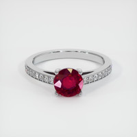 1.56 Ct. Ruby Ring, Platinum 950 1