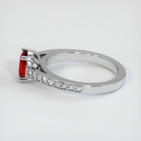 1.42 Ct. Ruby Ring, Platinum 950 4