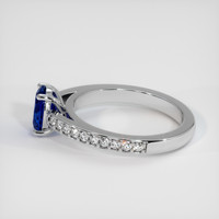 1.08 Ct. Blue Sapphire Ring, Platinum 950 4