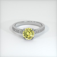 1.93 Ct. Yellow Sapphire Ring, Platinum 950 1