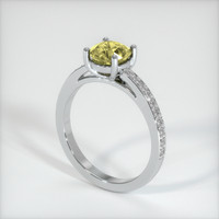 1.93 Ct. Yellow Sapphire Ring, Platinum 950 2