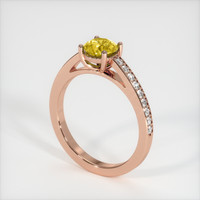 0.90 Ct. Bi Color Sapphire Ring, 14K Rose Gold 2