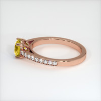 0.90 Ct. Bi Color Sapphire Ring, 14K Rose Gold 4